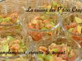 Salade de pamplemousse, crevette & avocat