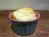 Soufflé au chou-fleur, jambon et fromage