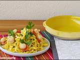 Tagliatelles fraîches aux saint jacques [#pasta #fruitdemer #faitmaison]