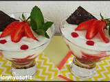 Verrine de fromage blanc aux fruits rouges [#produitslaitiers #fruits #dessert]