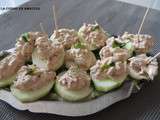 Canapés de concombre