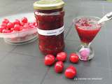 Confiture de cerises et gingembre au micro-ondes