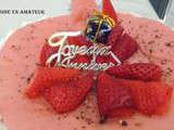 Fraisier pour les 15 ans de mon fils