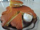 Gâteau au yaourt et une chantilly sirop de coquelicot