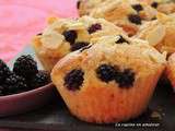 Muffins aux mûres et amandes