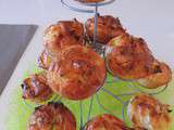 Muffins aux poireaux, ricotta, lardons et pomme de terre