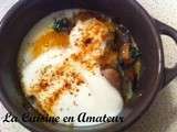 Oeufs cocotte aux pleurotes