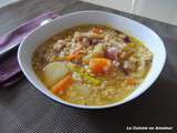 Soupe aux céréales gourmandes et légumes