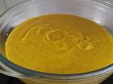 Soupe de courgettes, salade et carottes