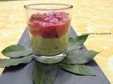 Verrine betterave et avocat