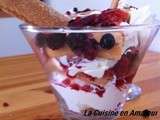 Verrine fruits rouge et mascarpone