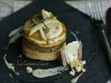 Mille-feuilles Rustique : Brie, Pommes et Andouille