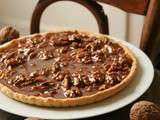 Tarte aux Noix et Caramel chocolaté