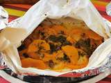 Courge butternut en papillote