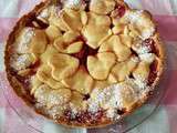 Tarte aux fraises aux petits coeurs sablés