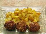 Boulettes de viande aux poivrons et oignon rouge