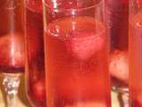 Champagne aux framboises et lichti