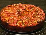 Gateau lyonnais aux pommes et aux pralines roses