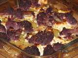 Gratin de chou-fleur violet