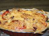 Quiche tomates, courgette et lardons