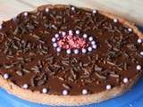 Tarte au chocolat et à la framboise