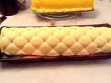 Buche fruits de la passion, insert ananas