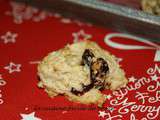 Cookies aux flocons d'avoine et cranberries séchées