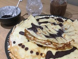 Crêpes vanille et chocolat