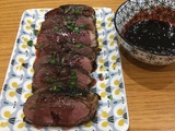 Magret de canard à la crème de cassis