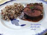 Magret de canard au miel