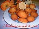 Madeleine au miel et citron