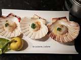 Coquilles saint jacques rôties au yuzu de normandie