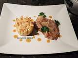 Piccata de veau et gratin de penne ( recette de l atelier des chefs)