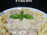 Sauce Carbonara à l'Ail et Herbes Fraîches