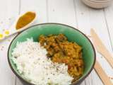 Curry de lentilles corail à l'aubergine