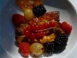 Foie gras aux fruits rouges