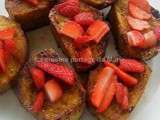 Pain perdu à la fraise, un retour en enfance