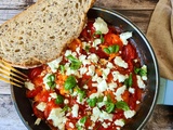 Crevettes à la sauce tomate et feta