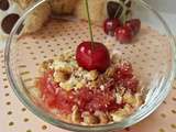 Crumble pomme - cerises