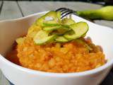 Curry de lentilles corail, carottes et courgette