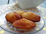 Madeleines poire et caramel