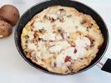 Omelette champignons et mozzarella