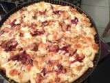 Pizza poulet et oignons