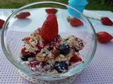 Salade de fruits rouges au chou-fleur