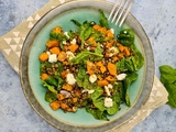 Salade de lentilles et patate douce