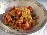 Salade de lentilles et pois chiches