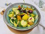 Salade pommes de terre, courgettes et cerises