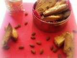 Cantuccini ou Croquants  aux Amandes et Miel