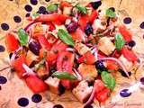 Panzanella ou Panmolle Salade de tomates au pain rassis