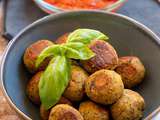 Boulettes d'aubergines aux pois chiches